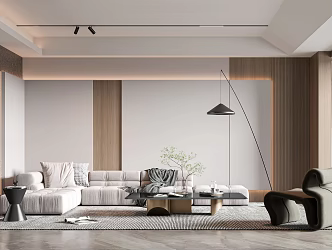 modern living room 3d model