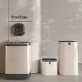 FreeTime Modern Washing Machine With Sleek White Design And Various Sizes For Home Interior