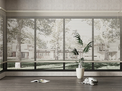 Modern venetian blinds 3d model