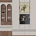 Middle Ancient Style Decorative Painting 3d model