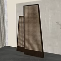New Chinese-style screen partition 3d model