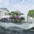 The Modern Bridge 3d model