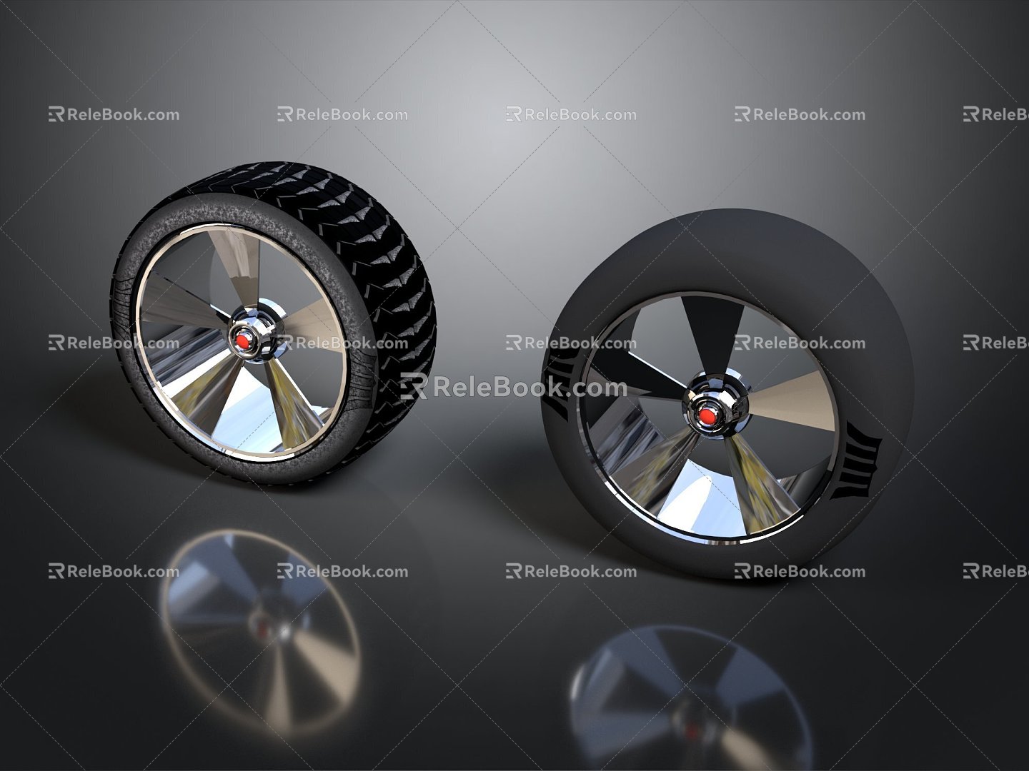 Tire tire wheel hub Volkswagen wheel hub Volkswagen tire new tire car outer tire car wheel hub 3d model