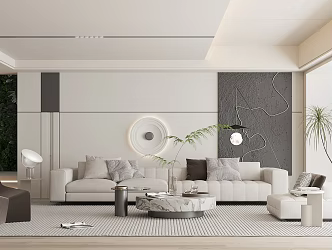 modern living room 3d model
