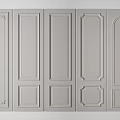 Gray Wainscoting Panels Various Decorative Panel Designs For Interior Wall Decor 3d model