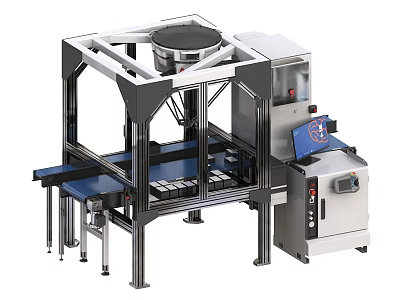 Sorting production line crawler robot arm industrial robot packaging equipment automation equipment conveyor belt material sorting device 3d model