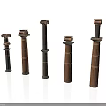 Architectural Classical Columns With Various Styles Different Designs And Ornate Details