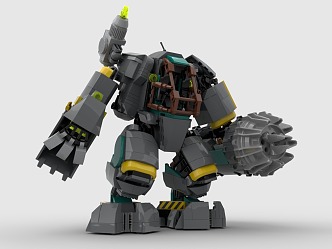 LEGO Toy Gundam Mecha Fighting 3d model