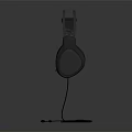 Black Over-ear Headphones With RGB Lighting And Wired Cable For Stylish Audio Experience