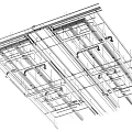 Suspended Ceiling Grid Structure Framework Construction Details In Architectural Drawing 3d model