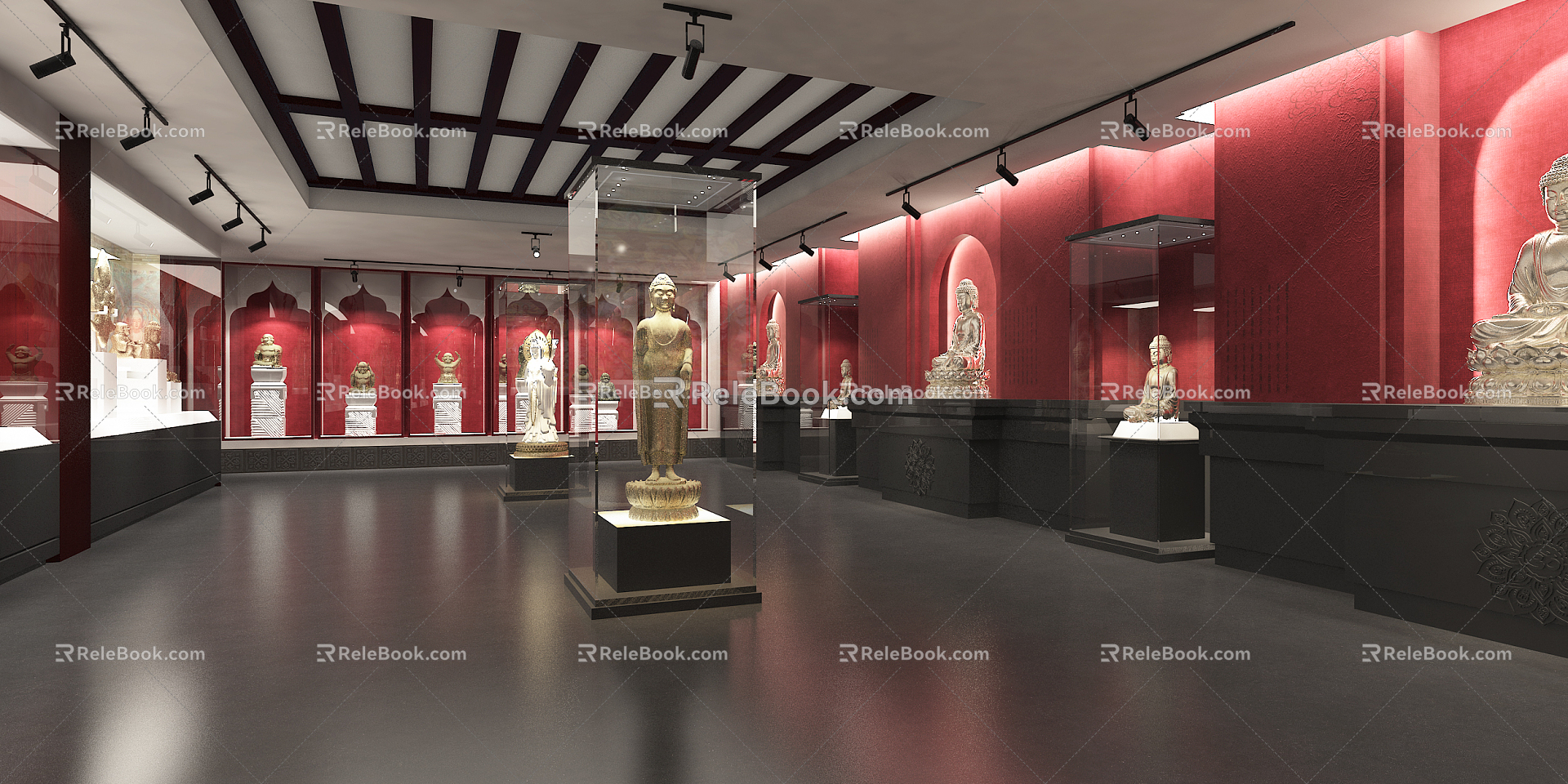 Modern Museum Buddhist Culture Exhibition Hall Religious Exhibition Hall 3d model