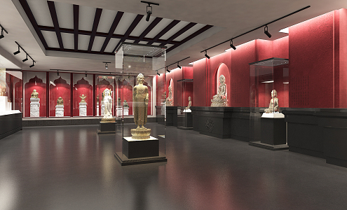 Modern Museum Buddhist Culture Exhibition Hall Religious Exhibition Hall 3d model