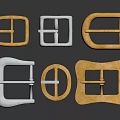 Fashion Belt Buckles With Various Shapes And Gold Silver Tones