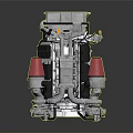 modern engine marine engine racing engine 3d model