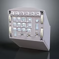 Industrial Control Panel With Multiple Buttons Adjustable Knobs And Control Interface