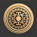 Elegant Wooden Stone Furniture Knob With Intricate Carved Patterns And Classic Design