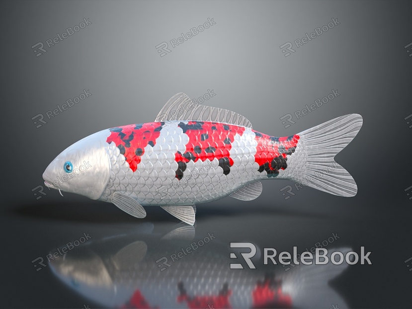 Cold Water Fish Goldfish Gold Grass Gold Cold Water Parrot Koi Double Tailed Gold Red Hat Lanshou Longjing model