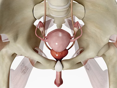 modern human uterus 3d model