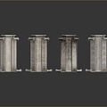 Columns Stone Columns Stone Columns Old Columns Roman Columns Roman Columns Classical Columns Greek Columns 3d model