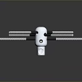 Multi Barrel Weapon Design With Radial Metal Rods And Black Connectors