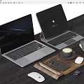 Modern Laptop Apple Notebook 3d model
