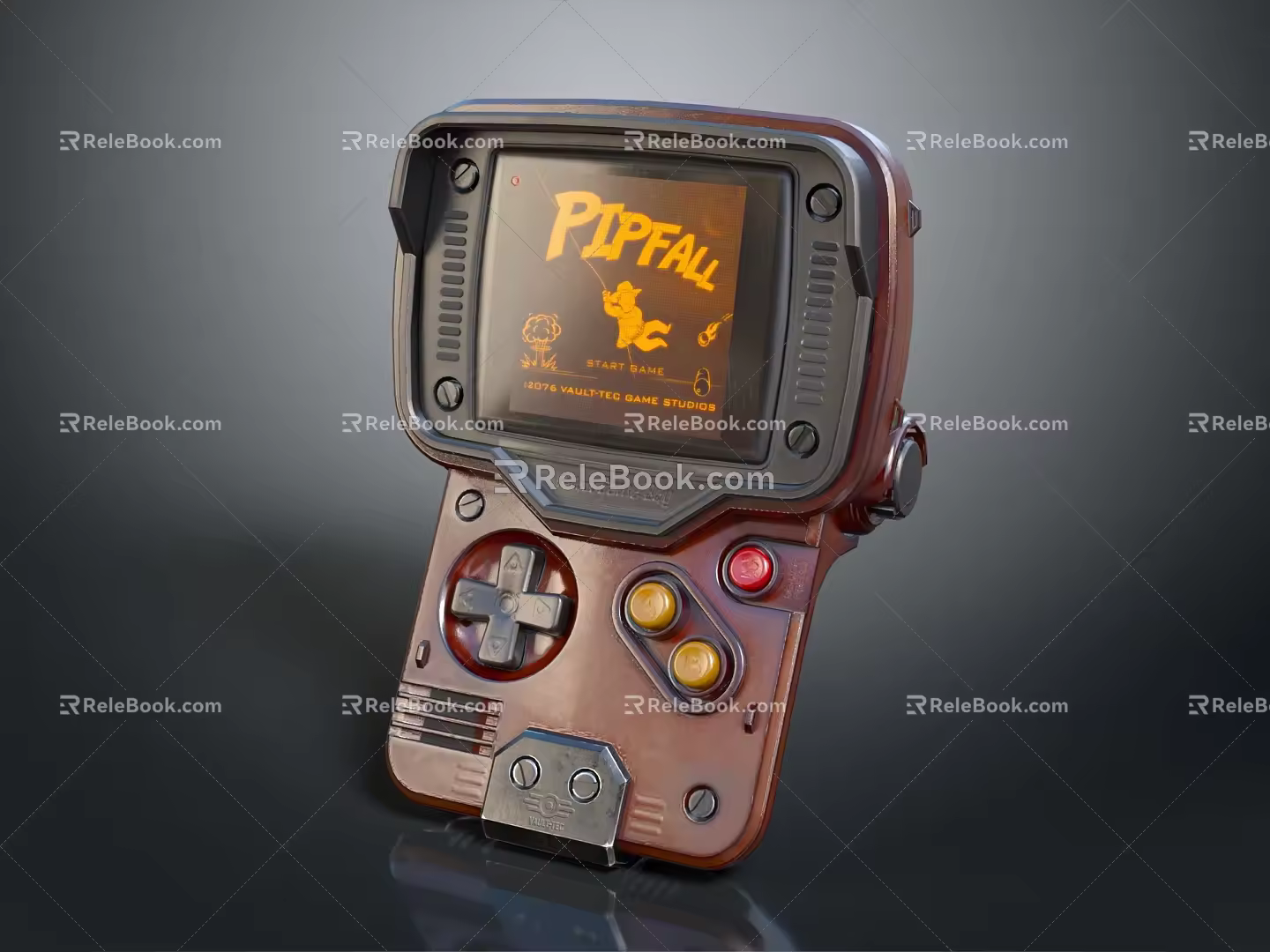 Modern game machine electronic chicken palm game machine 3d model