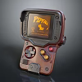 Modern game machine electronic chicken palm game machine 3d model