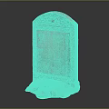 Antique Carved Stone Stele Structure With Turtle Shaped Base And Detailed Inscriptions