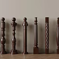 Various Wooden Baluster Designs With Carved And Smooth Column Styles