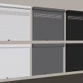 Different Colored Roller Shutters with Ventilated and Solid Panel Designs