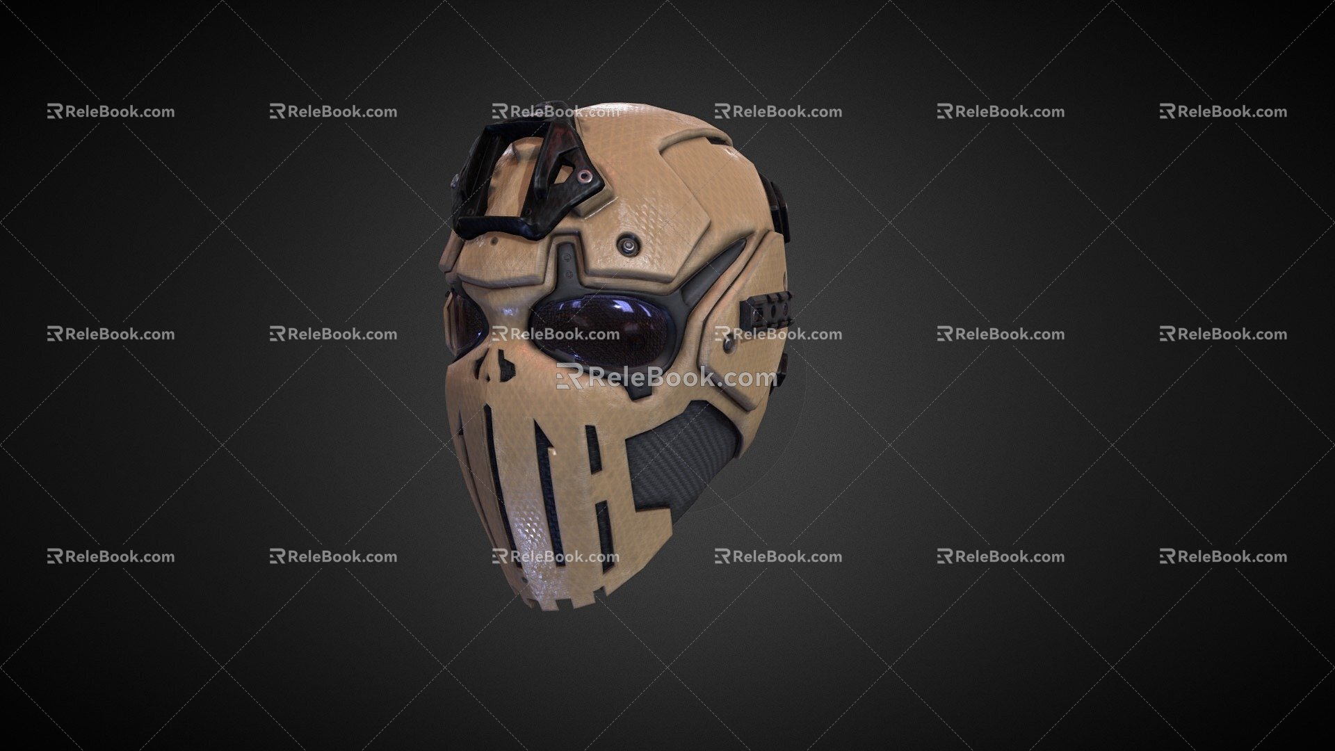 Ronin Ballistic Skull Mask 3d model