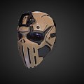 Ronin Ballistic Skull Mask 3d model