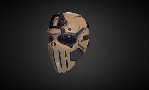 Ronin Ballistic Skull Mask 3d model