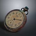 Vintage Decorative Clock Furniture With Rustic Dial And Classic Numbers Design
