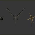 Vintage Military Weapons Collection Featuring Artillery And Machine Gun Models