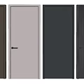 Modern Hinged Doors In Various Colors And Materials For Home Use 3d model