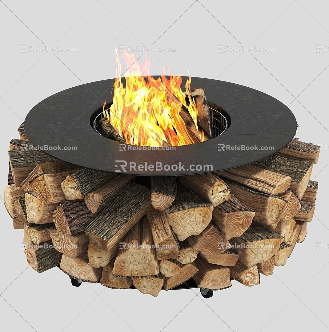 Modern stove 3d model