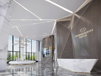 Modern Sales Office 3d model