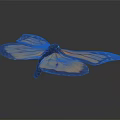 Modern Butterfly Colored Butterfly Tabby Butterfly Leaf Butterfly 3d model