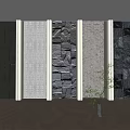 Stone stone background wall 3d model