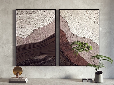 Modern Decorative Painting Hanging Painting 3d model