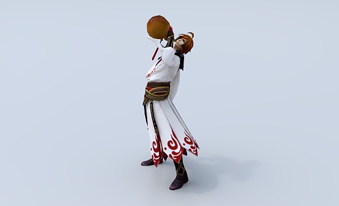 Game Character Li Bai 3d model