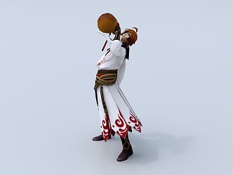 Game Character Li Bai 3d model