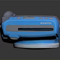 Blue Instax Instant Camera Electronic Appliance With Built In Flash And Round Lens