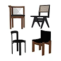 Modern Dining Chairs With Wooden Frame Leather Seat And Sleek Design For Home Decor