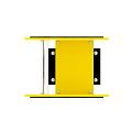 Yellow Playground Equipment with Cartoon Smiling Face and Black Details for Kids Outdoor Play