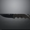 Tactical Weapon Folding Knife With Metallic Blade And Ergonomic Handle Design