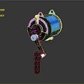 High Quality Fishing Reel With Blue Spool And Metal Handle Design