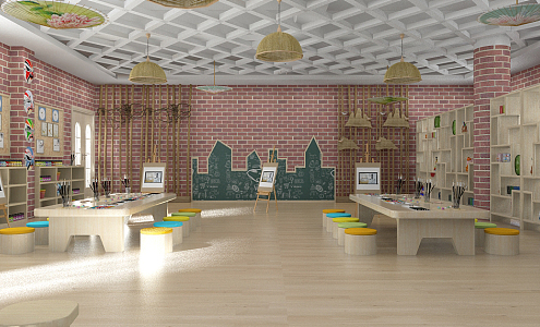 Modern Art Room 3d model