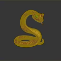 snake cobra venomous snake python reptile cold-blooded animal reptile 3d model